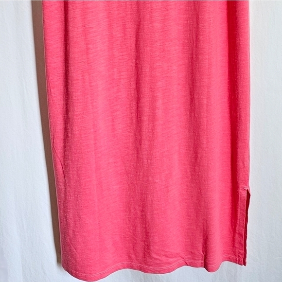 GAP Coral Pink Short Sleeve Midi T-Shirt Dress - Picture 10 of 16
